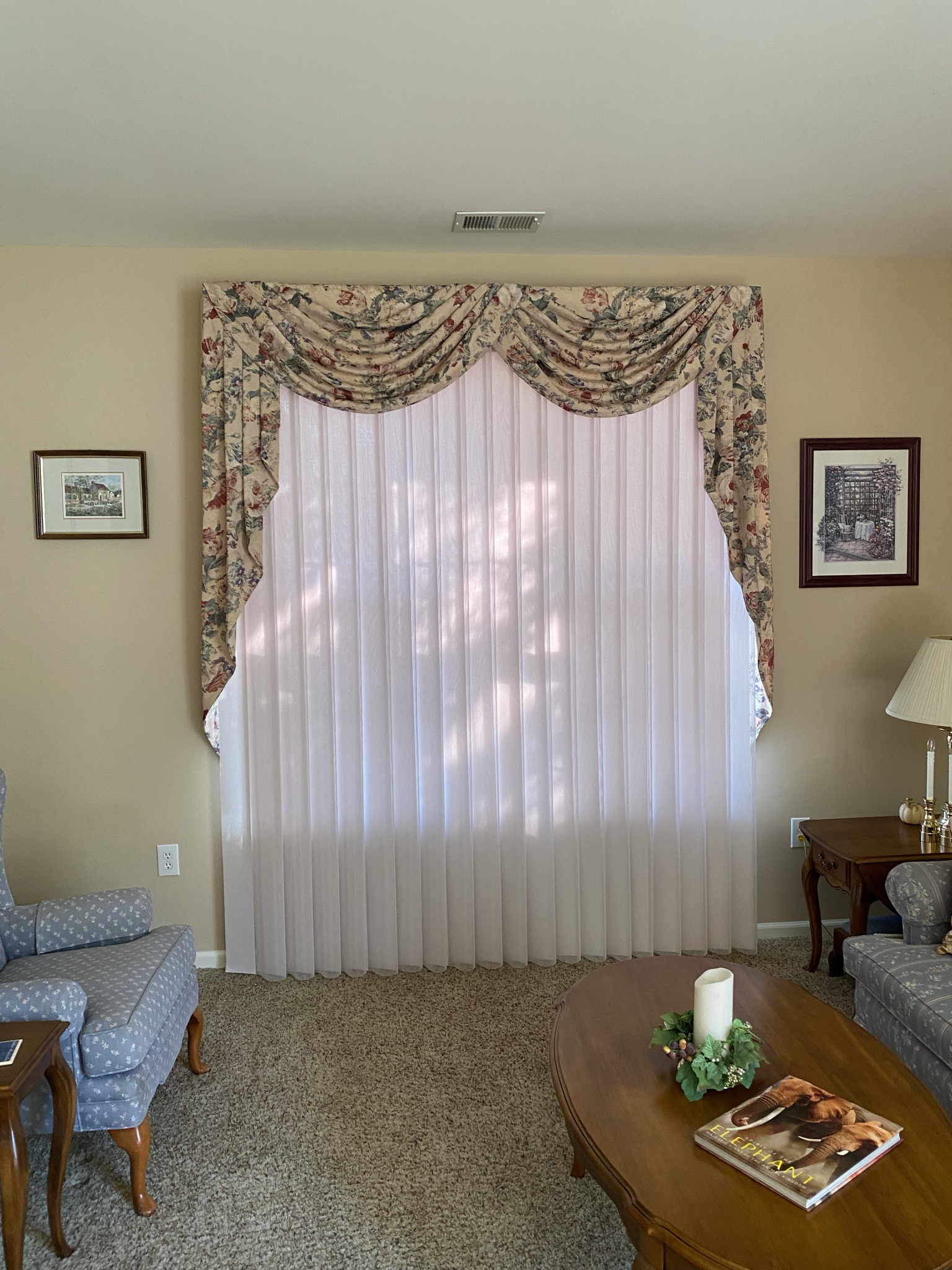 Custom swag valance